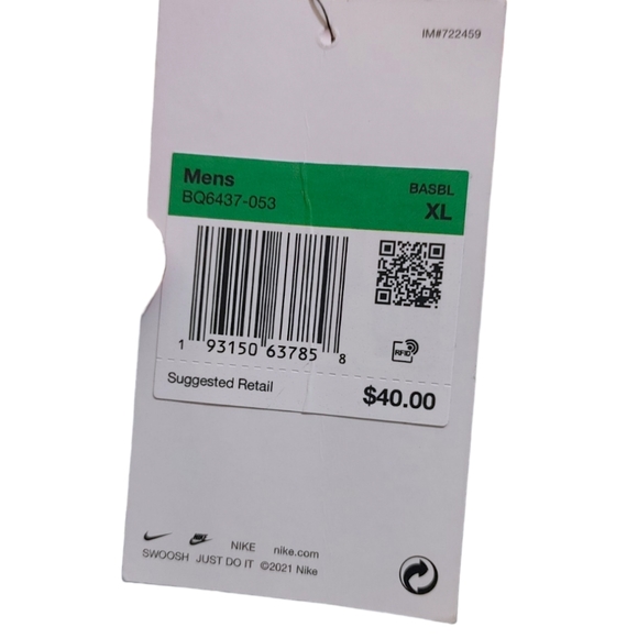 Nike Vapor Gray Select High Baseball Pants Mens Size Extra Large XL NWT - Picture 12 of 14